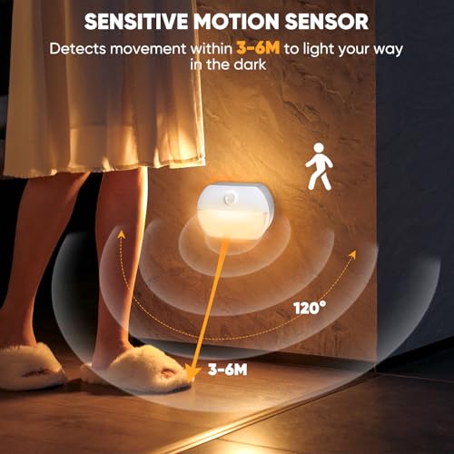 sununiny LED Motion Sensor Night Light,Night Light Battery Powered Auto/ON/Off Stair Sensor Lights with Batteries, Motion Lights for Toilet, Hallway, Bathroom, Kitchen, Childrens Room - Cosy Home Interiors sununiny LED Motion Sensor Night Light,Night Light Battery Powered Auto/ON/Off Stair Sensor Lights with Batteries, Motion Lights for Toilet, Hallway, Bathroom, Kitchen, Childrens Room - Image 4
