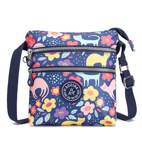 Image of AOCINA Small Wallet Purse Canvas Mini Purse Crossbody Phone Purse Bag for Girls Teens Boys Women