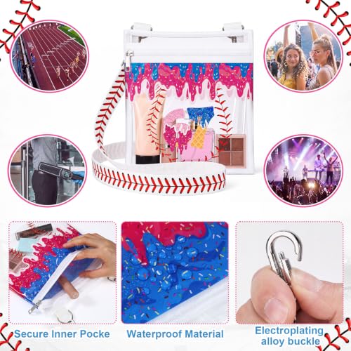Image of Sanwuta Clear Baseball Bag Purse Stadium Approved