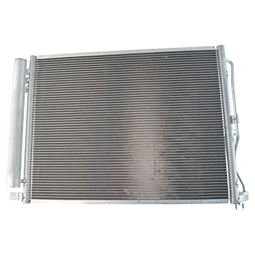 Image of TRQ A /C Condenser and Receiver Drier Assembly Compatible with 2011-14 Hyundai Sonata L4 2.0L Turbo 2011-15 Kia Optima L4 2.0L