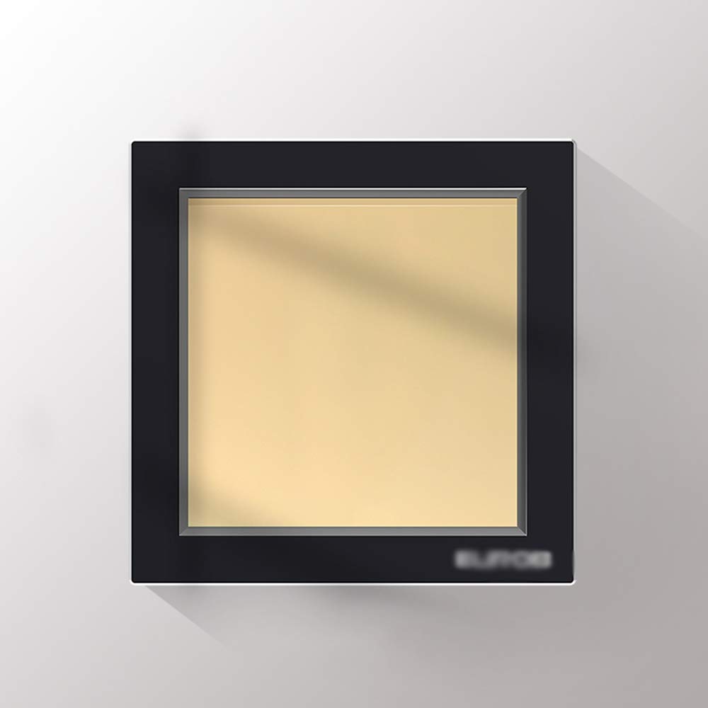 Interruptor de luz,Interruptor de luz táctil, Interruptor de luz de pared Estilo europeo Elegante interruptor basculante Interior Control simple y doble Panel de interruptor de llave integrado oculto