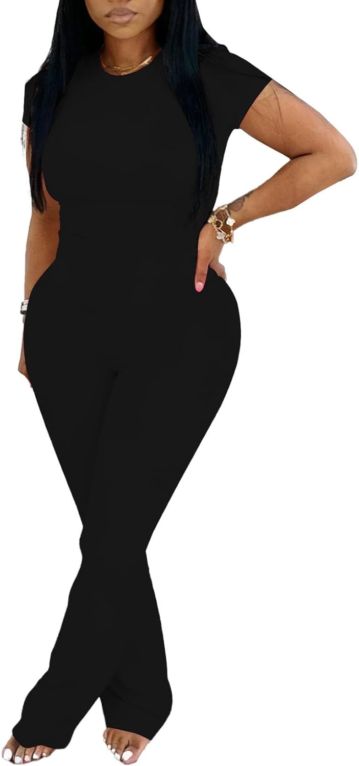 Ulovmi 2 Piece Sets For Women Summer Casual Tracksuit Jogger Sweatsuits