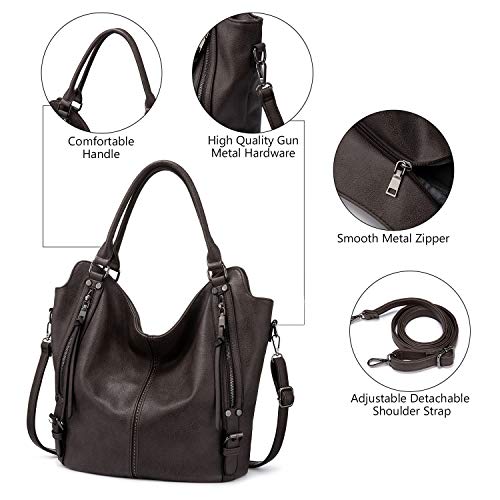 Tote Bag for Women PU Leather Shoulder Bags Fashion Hobo Bags Large Purse and Handbags with Adjustable Shoulder Strap2
