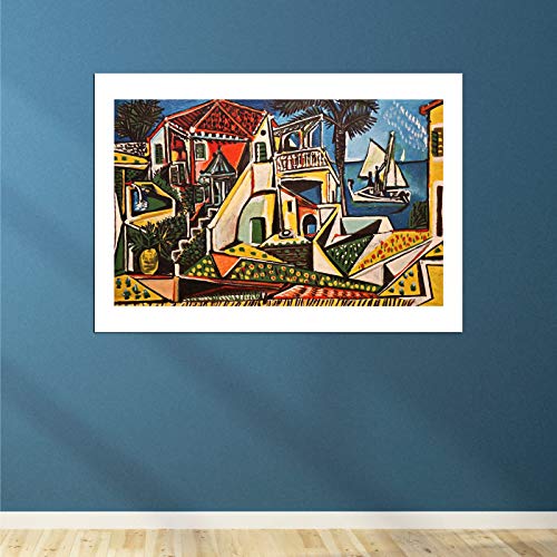 Affiche encadrée Pablo Picasso Paysage méditerranéen grand format XL - 4