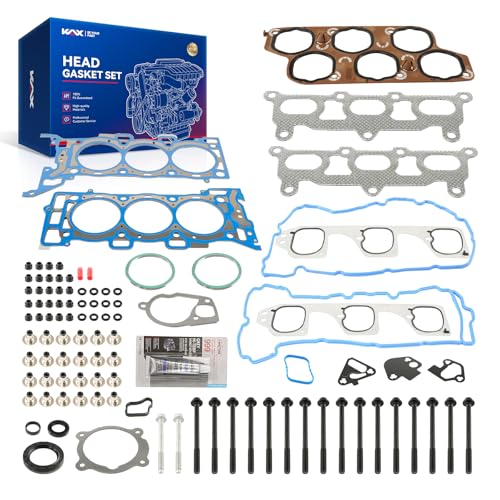 Image of KAX Engine Cylinder Head Gasket Set Compatible with Pontiac G8 2008-2009 3.6L V6, Head Gasket Kit, OE# ES72274, HS26376PT-3, GS33676