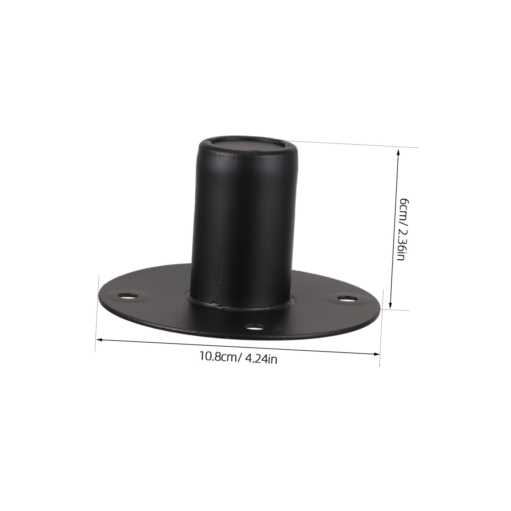 Hemobllo Speaker Cabinet Pole Mount Iron Speaker Bracket Replacement Holder for Broken Stand Sturdy Base