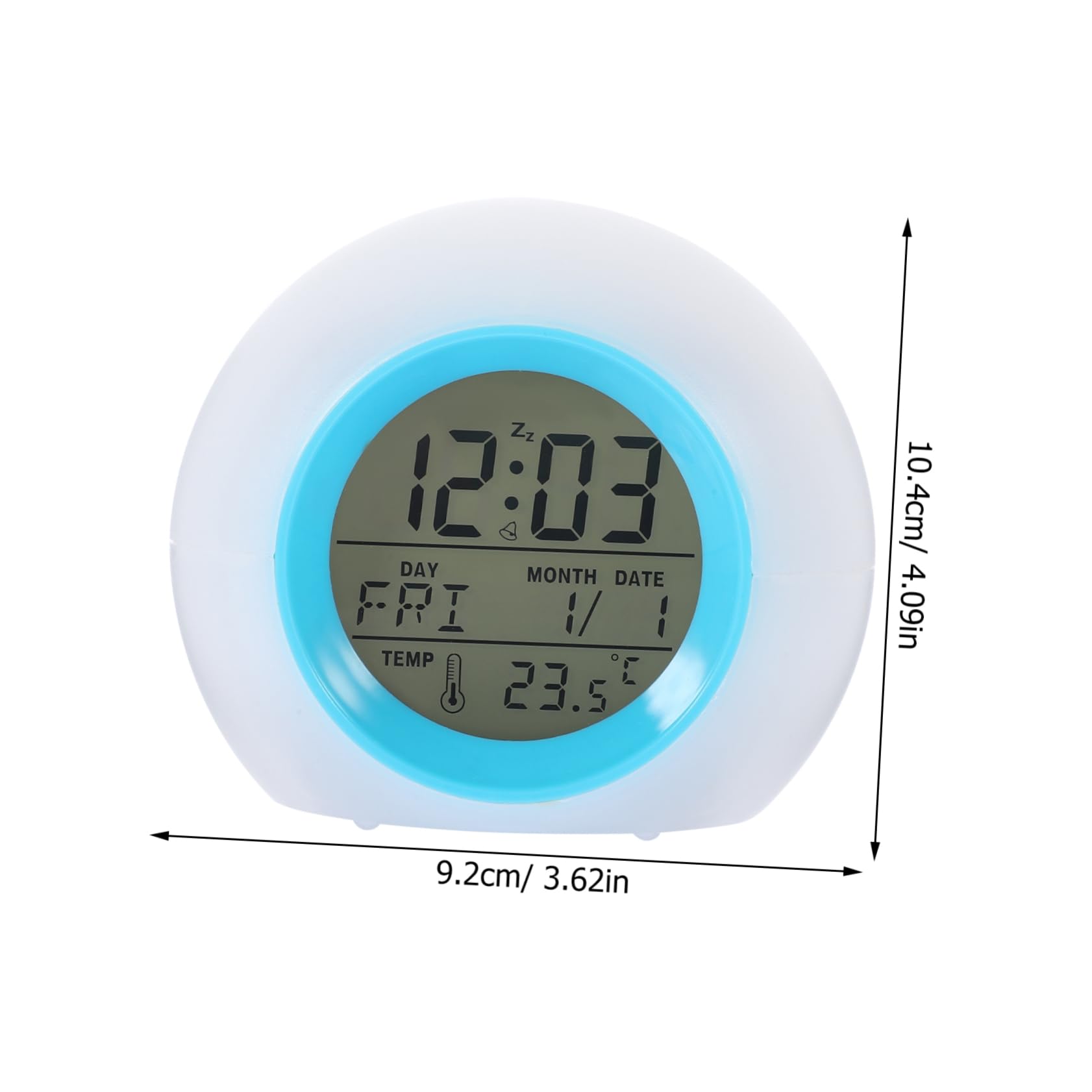 Ciieeo 3piezas Reloj Despertador Infantil Luz Led Colorida y Calendario Lámpara Nocturna Esférica para Niño Niña Función y Sonidos De Sueño Sin Batería Incluida