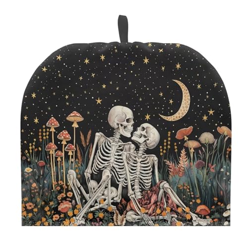 Image of Hudotybom Funny Skeleton Tea Cosy Teapot Cover Breakfast Coffee Warmer Cozy Kettle Cover Water Kettle Protector Kitchen Cozies Insulated Large Teapot Quilt Warmer for Kitchen Dining Table