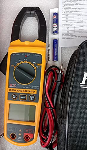 Image of Artist Unknown HTC Instrument CM-2046 Digital AC DC Clamp Meter 1000 Amp, Red