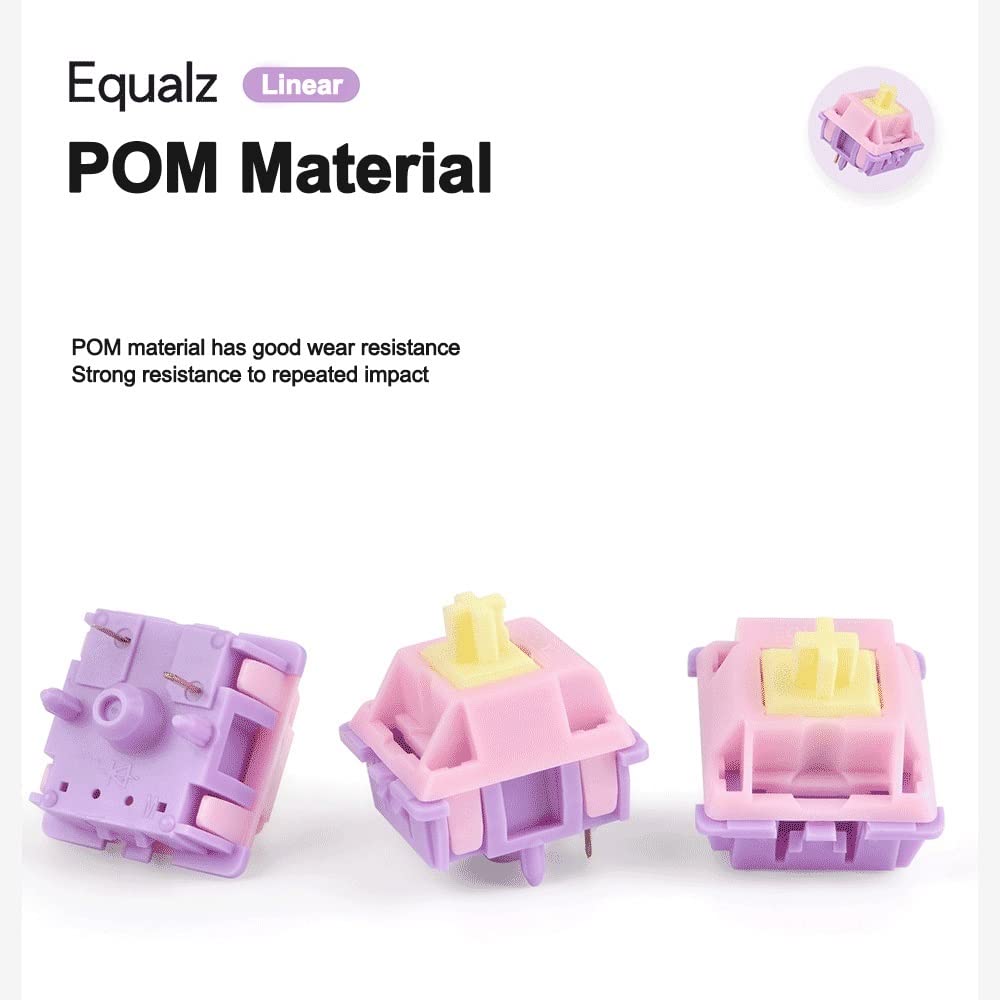 EQUALZ Banana Split Switch, commutateurs MX linéaires 5 broches pour clavier mécanique de jeu personnalisé (taille : 70 pièces)