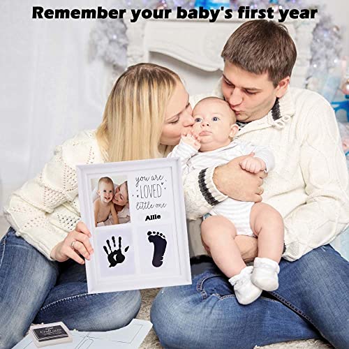 Miniatura 3 de Kit De Huellas Y Huellas De Mano Para Bebés Recién Nacidos, Para Bebés Y Niños Recién Nacidos, Marcos De Fotos De Arte De Memoria Para Registro De Bebés, Decoración De Guardería