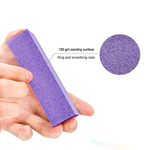 16-teilige Nagelfeilen und Nagelpufferblock-Maniküre-Werkzeuge Kit Rechteckige Art Care-Pufferblock-Werkzeuge, Körnung… – Bild 5