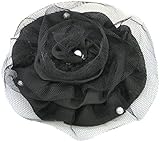  Unbekannt Edles Pin Up ROSE Tüll with PEARLS Headpiece 50s Rockabilly Perlen Flower - Sch
