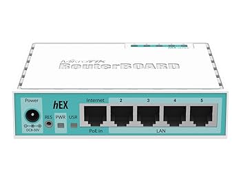 MikroTik有線LANルーターhEX【RB750Gr3】 Amazon.com: Mikrotik hEX RB750Gr3 5-port Ethernet Gigabit