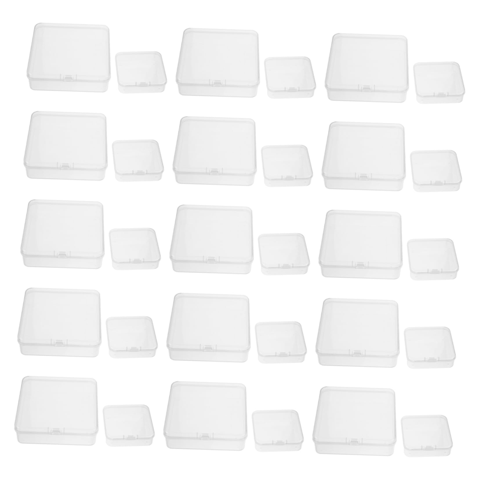 Boîte de rangement plastique transparent 30 pcs pour perles
