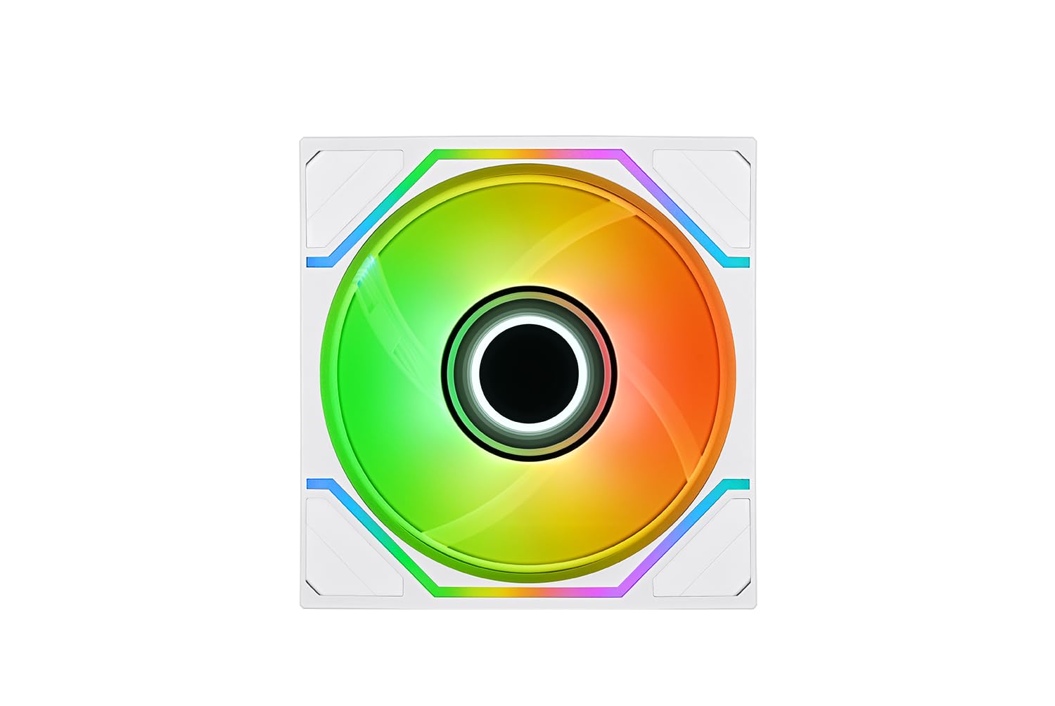 Thermaltake SWAFAN 120 EX Infinity ARGB Sync | Ventola per PC ARGB | Fissaggio magnetico MagForce 2.0 | Doppio specchio infinito | Pale per ventola intercambiabili | 120 mm | Snow