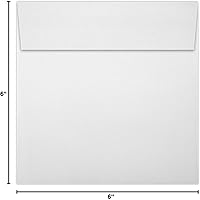 Vista 221 de LUXPaper Sobres de invitación cuadrados Despegar y prensar 8 x 8 pulgadas Natural Texto de 70 libras 50