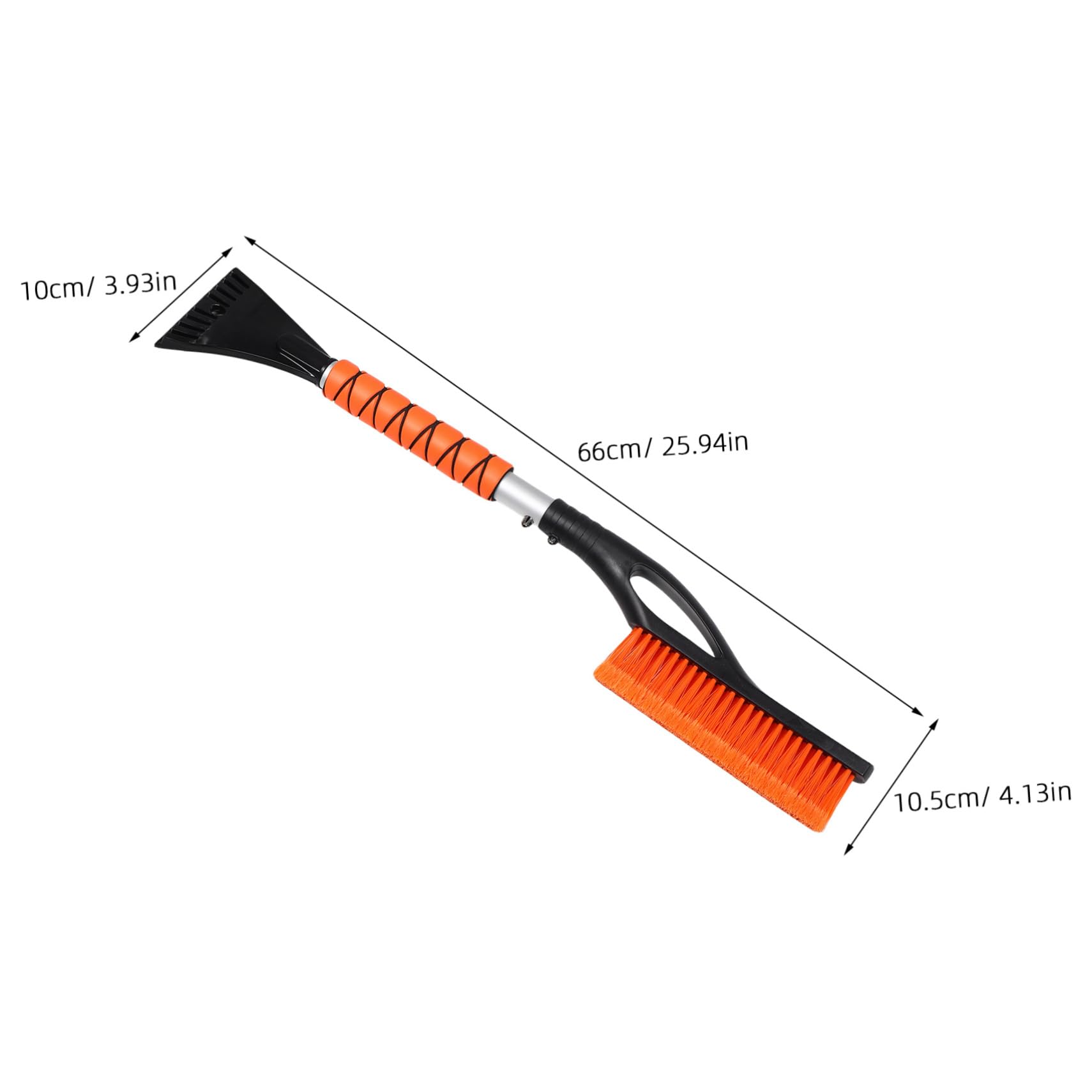 ULTECHNOVO Lot de 2 Grattoirs à Glace pour Voiture, Déneigement, Design Extensible, en Abs et PP, pour Pare-Brise et Hiver Rigoureux