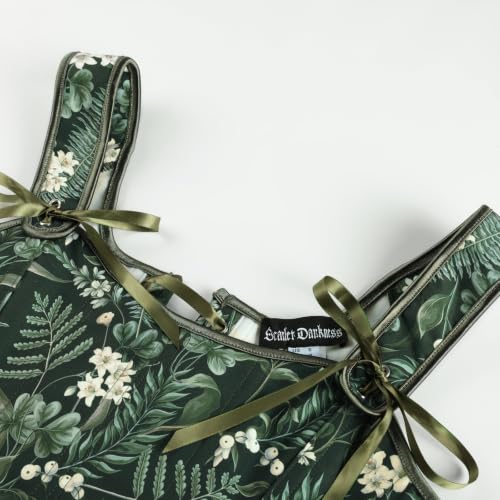 Image of Scarlet Darkness Women's Renaissance Corset Tops Floral Boned Bodice