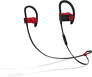 Beats by Dre PowerBeats3 Wireless Earphones - The Beats Decade Collection (Defiant Black-Red)