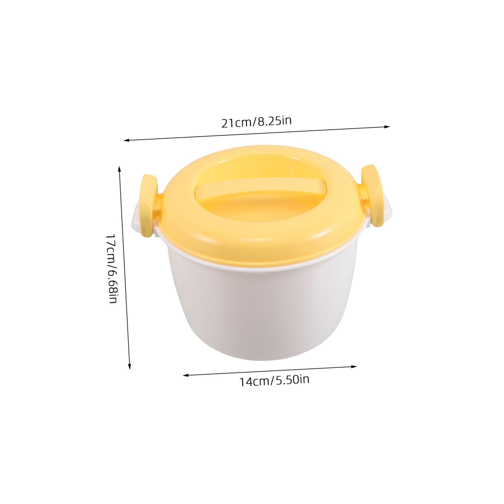 Cabilock Microwave Rice Cooker Multi Functional Small Rice Maker for Quick Cooking and Steaming Vegetables Easy Clean Design for Apartments and Small Kitchens