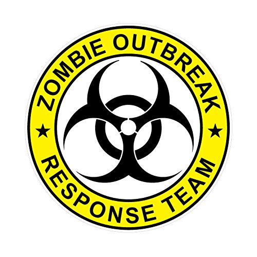 BOLDERGRAPHX 5026 ZOMBIE OUTBREAK 5" decal/Bumper sticker