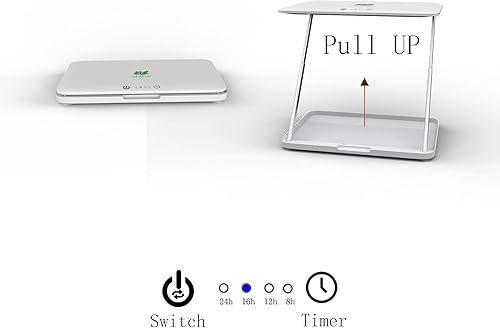 Miniatura 6 de iGrowtek Kit de cultivo de suculentas para interiores con luz LED y jardineras