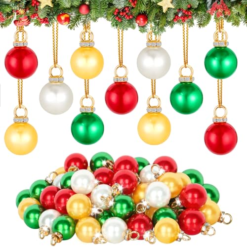 ASTNIC 64 Stück Weihnachtskugeln Kunststoff Christbaumkugeln, 4...