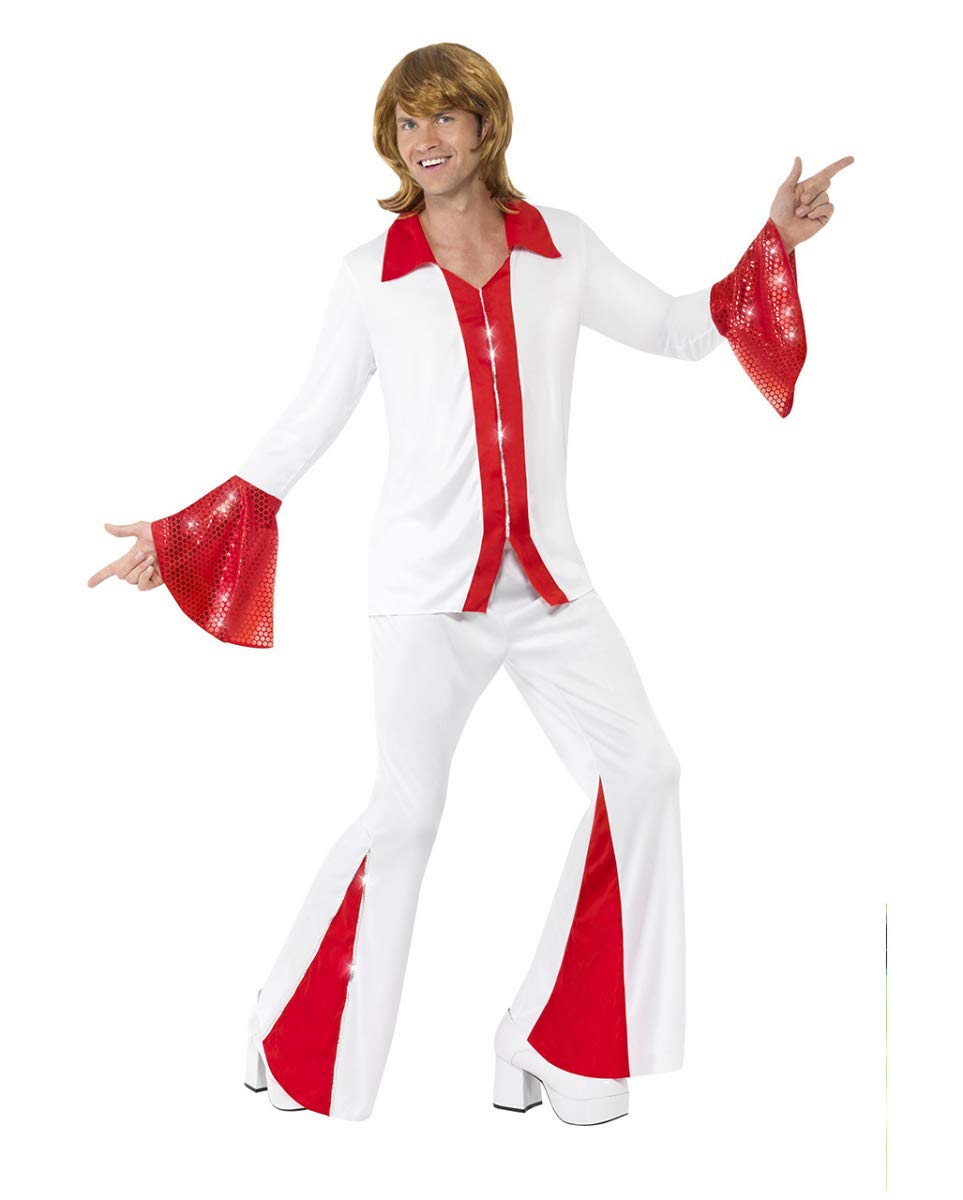 Horror-Shop Costume da Uomo Super Trooper degli Anni '70 L