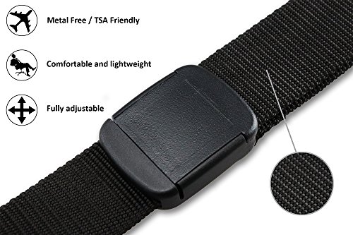 Thomas Bates Nylon Outdoor Hiker Belt Easy Trim Webbing for Perfect Fit Up to Size 42in Heavy Duty Plastic Adjustable Buckle2