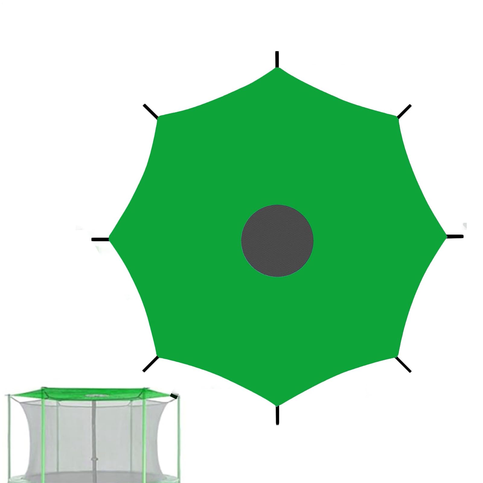 Trampoline Sunshade - Outdoor Trampoline Sun Canopy | Trampolîne Cover | Waterproof Uv Protection Oxford Cloth Shade Cover, Foldable Sunblock Cloth, Suitable for 6ft 8ft 10ft 12ft (12FT-8)