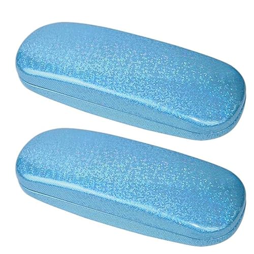 Image of ABAJI Eyeglasses Case Kids Students Reading Glasses Organizer Hard Shell Lint Lining Snap Close Men Women Boys Girls