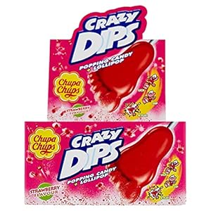 Chupa Chups | Crazy Dips | Strawberry | 24 x 14 gram
