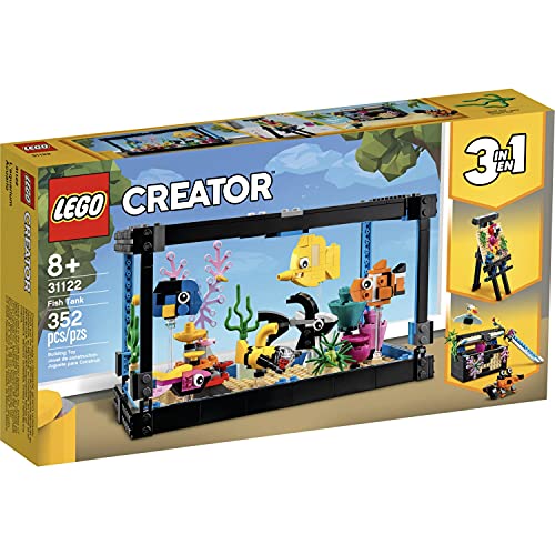LEGO 31122 Creator 3 in 1 Aquarium Staffelei & Schatztruhe | 3 Modelle in 1 Set