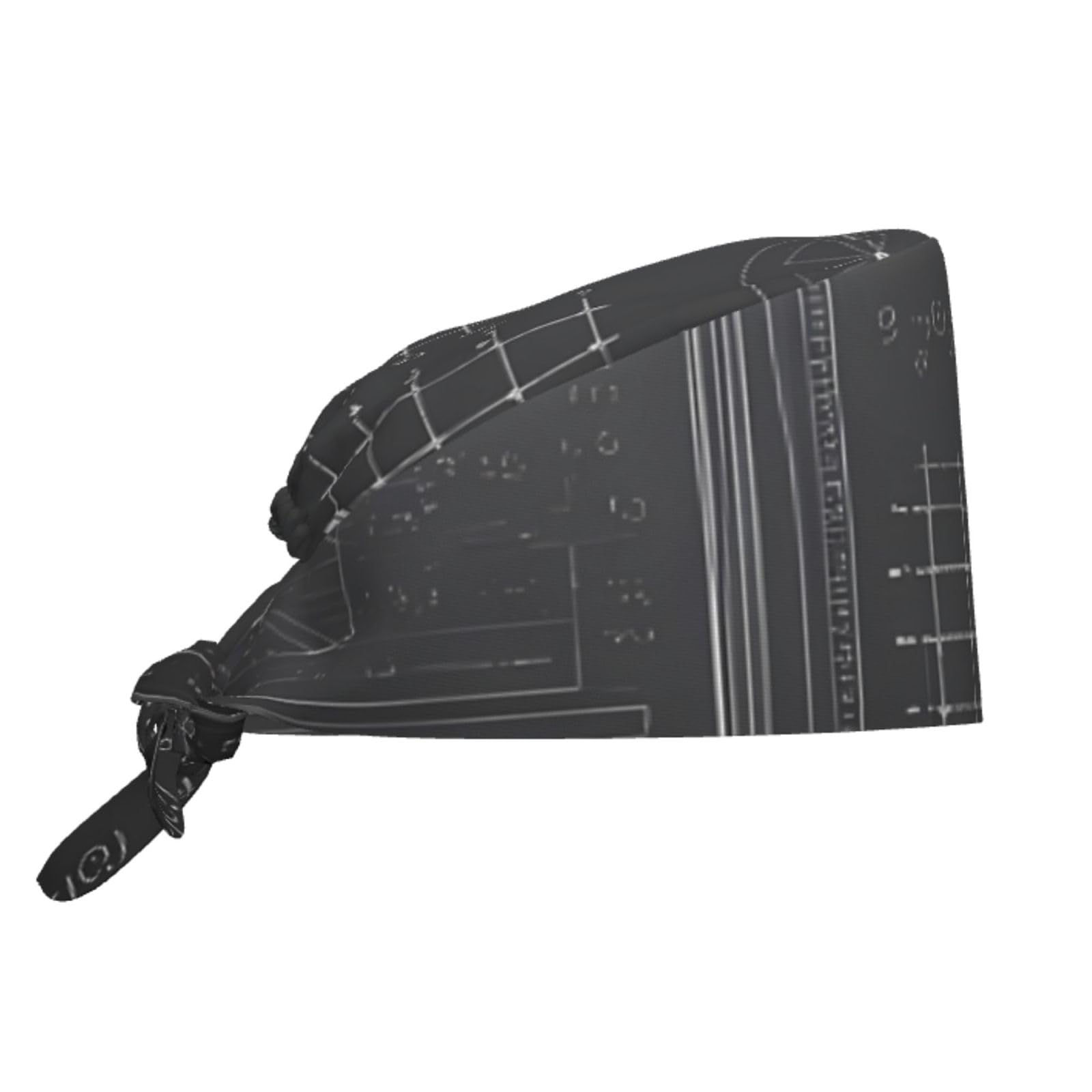 YYHWHJDE Breathable Work Hat Blackboard Math Prints Adjustable Comfortable Chef Hat for Women & Men