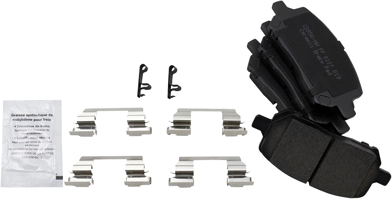 TRQ Front Brake Pads Ceramic Compatible with 2005-2010 Chevrolet Cobalt 2007-2009 Pontiac G5 2003-2007 Saturn Ion