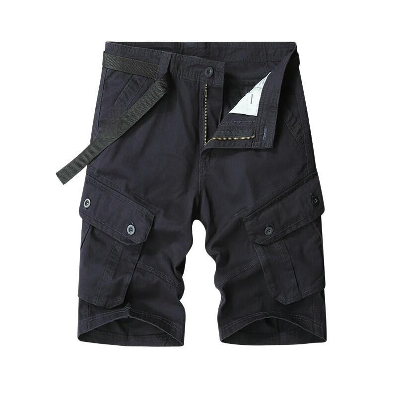 Short tendance ample multi-poches pour homme en coton léger style cargo d'été - 5