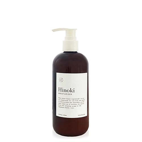 Hidratante Hinoki con ingredientes orgánicos y aceite esencial japonés Hioki, hidratante y nutritivo, aroma calmante. Vegano disponible en Yaxa Venezuela