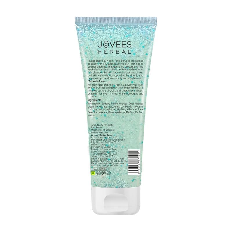 Jovees Jojoba & Neem Face Scrub 100 g - Image 4