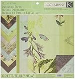 K&Company Brenda Walton Flora & Fauna Designer Paper Pad, 12-by-12-Inch
