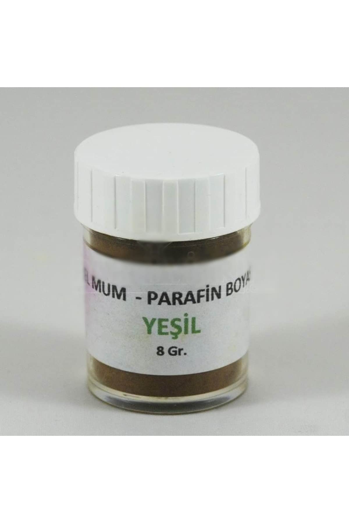 PARTİ VİTRİNİ Yeşil Renk Jel Mum Ve Parafin Toz Boyası 5 Gr