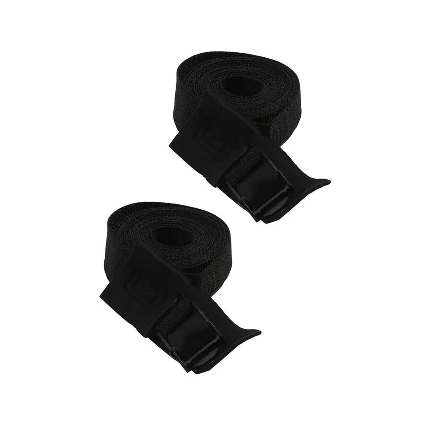 Tie Down Strap, 2pcs 300cm x 2.5cm Heavy-Duty Black Ratchet Tie Down Straps with Metal Buckle for Lugga and Cargo Transport