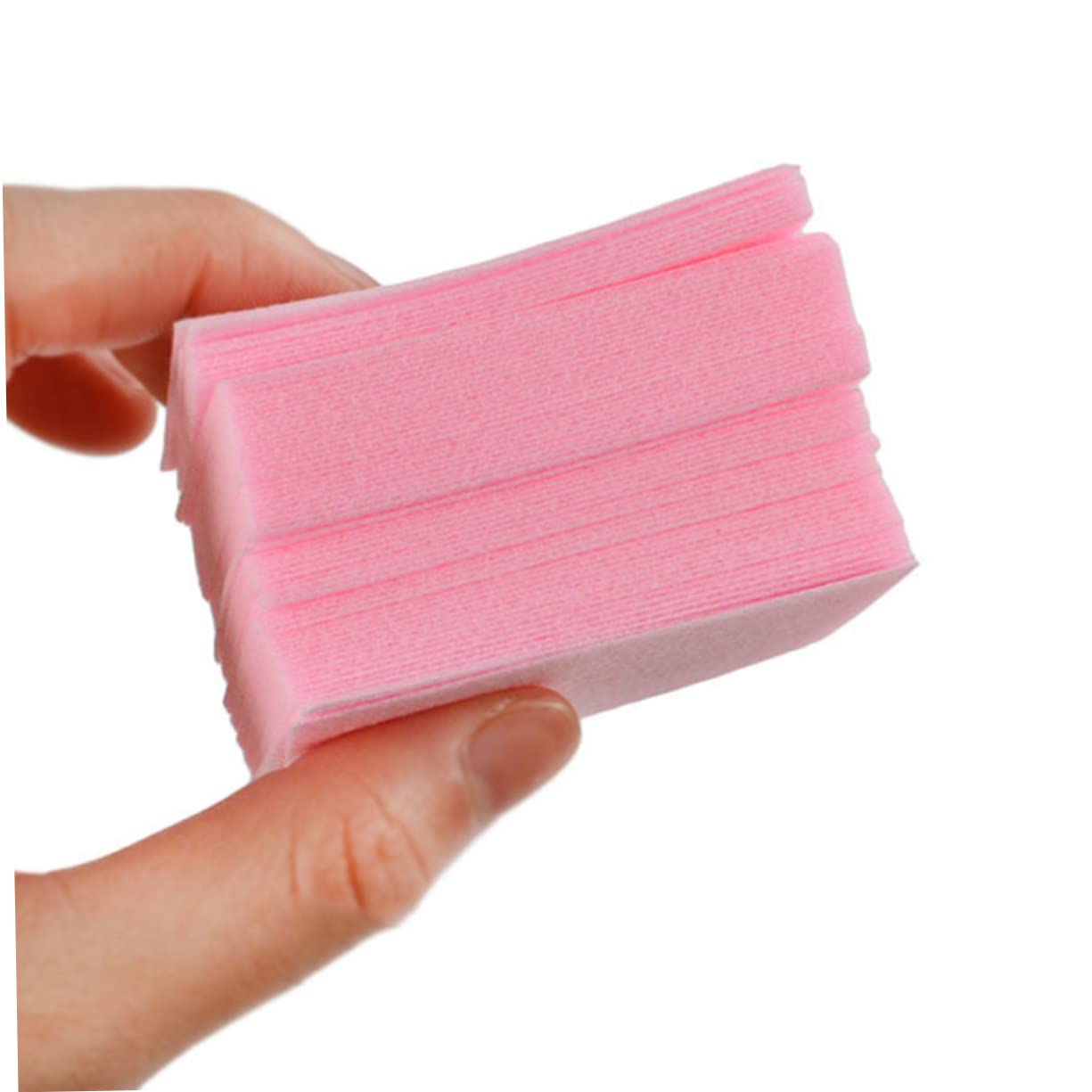 minkissy 100 Pcs Disposable Lint Polish Cotton Pads Gentle Effective for Instant Nail Clean