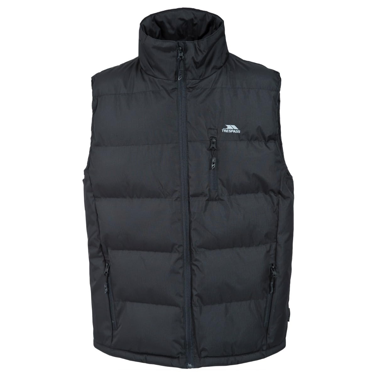 Men's Clasp Padded Gilet, Black, S