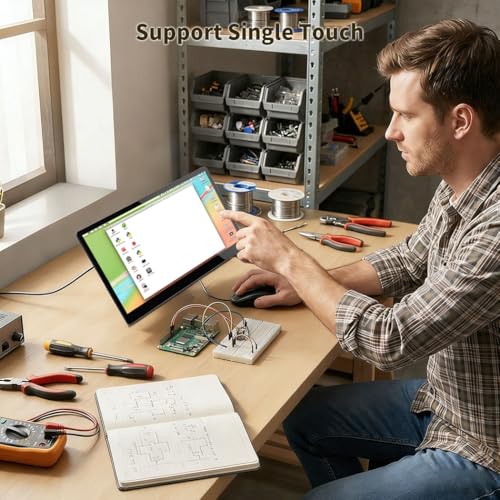 Image of MageCore Touch Scren Monitor 10.1 inch Compatible with Raspberry Pi CM5 / CM5 Lite Tablet with PCIe ExtenderUSB, HDMI Output, GPIO for STEM, IoT, AI Programming, Learning, Maker Projects
