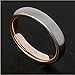 MNH Tungsten Rings for Men Wedding Band 4mm Thin Matte Finish Women Comfort Fit