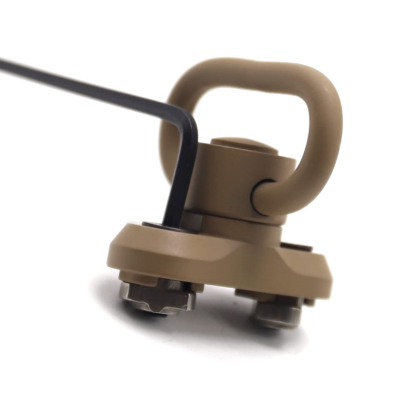 ND QD Sling Mount Sling Swivel 1.25 Inch Adattatore Attacco 2 Pack-Sand