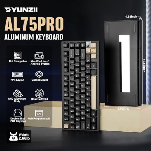YUNZII AL75 PRO 80キー ゲーミングキーボード の商品画像 1