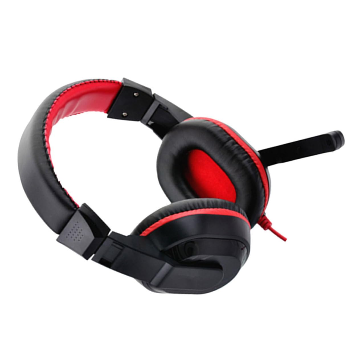 SEWACC Adjustable Wired Game Headphones with Noise Canceling Mic Stereo Headset for PC Laptop Compatible with Skype and Calls Comfortable Padded Headband Red Random Color-image-13