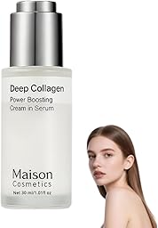 Maison Deep Collagen Serum Korea, 2026 Maison Cosmetics Kollagen Serum, Enthält Hyaluronsäure, Straffend und Feuchtigkeitsspendend, Vermindernde Falten, Alle Hauttypen Geeignet (30ml*1)